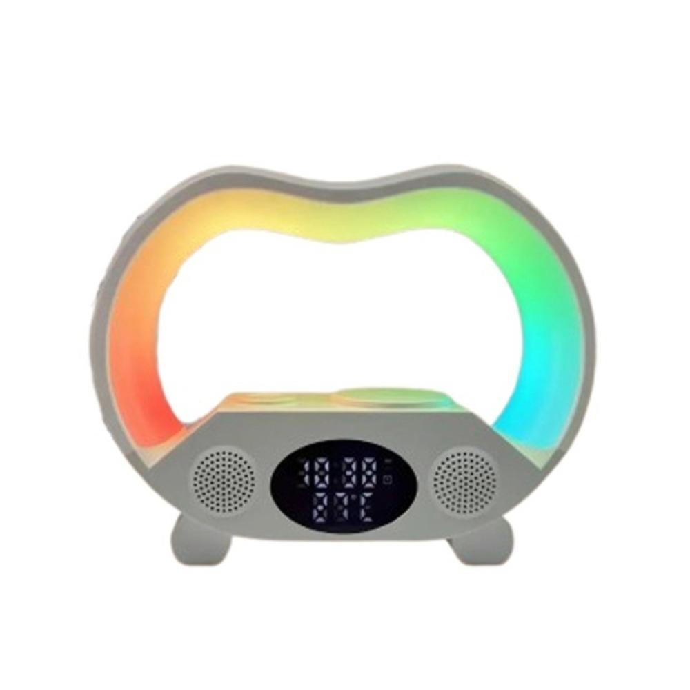 6 IN 1 Multifunction Wireless Charger Night Light and Clock Best Birthday Gift