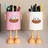 Cartoon Pen Holder Sausage Mouth Storage Bucket Large Capacity Student Desktop Storage Box Desk Organizer for Office Home