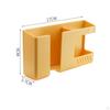 Double Layer Wall Mounted Organizer Box Holder Punch Free TV Remote Control Storage Phone Plug
