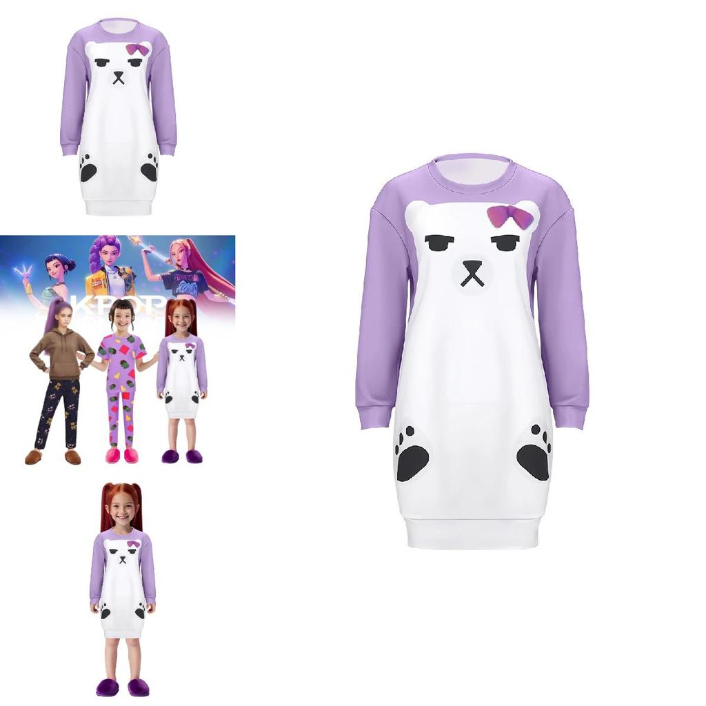 Kpop Demon Hunters Rumi Mira Zoey Sleep Suit With Polyester For Costume Events And Cosplay
