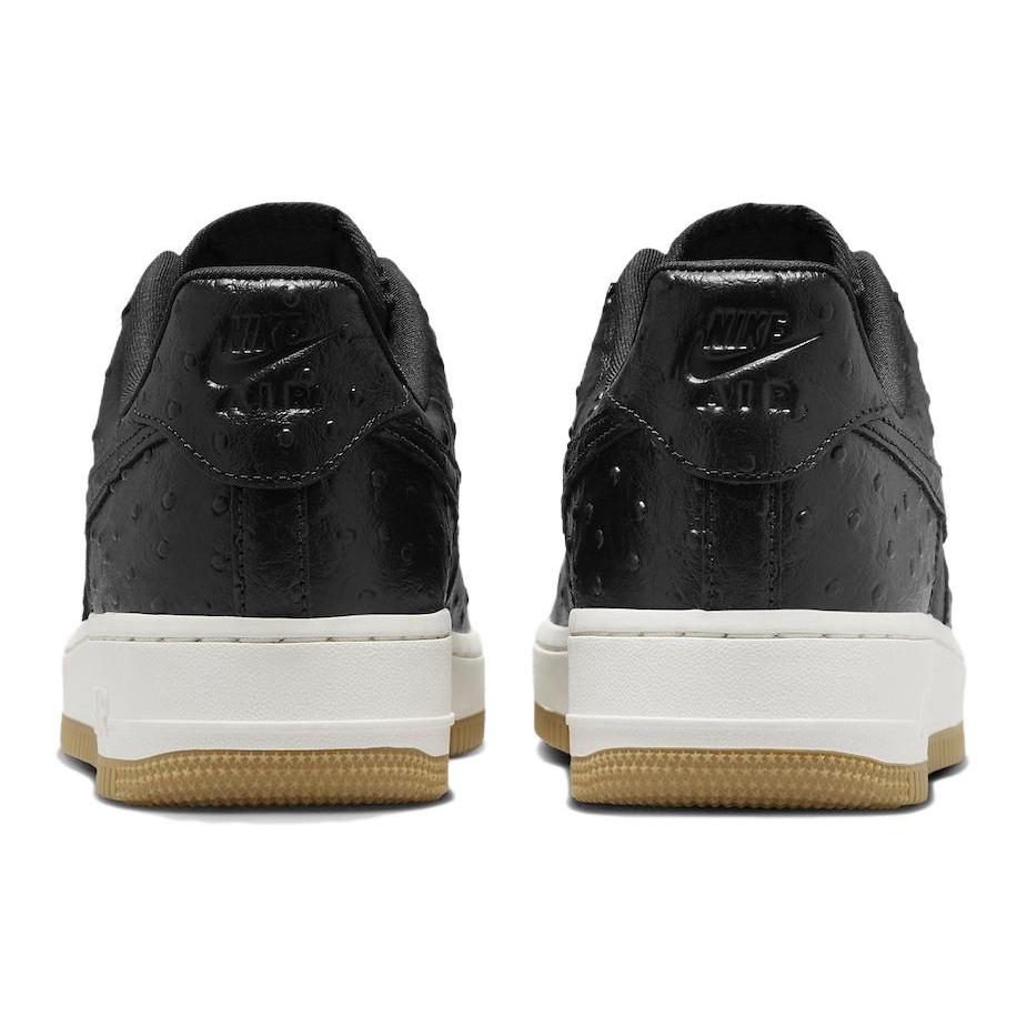 New Nike Air Force 1 Low '07 Black Ostrich Gum Women's DZ2708-002