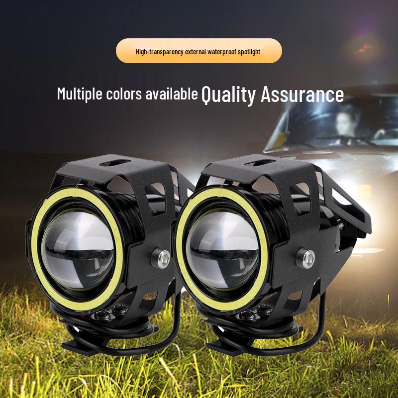 Super Bright U5 Motorcycle LED Flashing Spotlight Laser Cannon Headlight Transformer