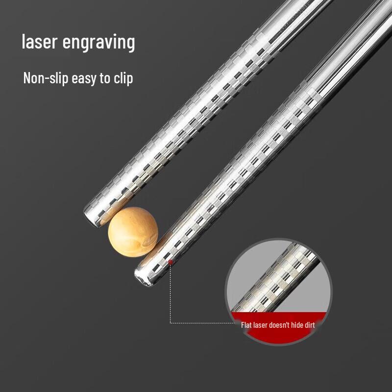 Meichu 316 Stainless Steel Non-slip Chopsticks
