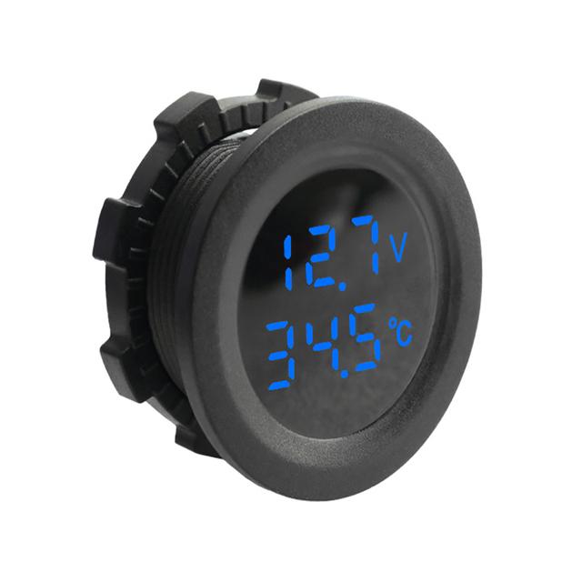 4 In 1 Panel 12v 4.2A Dual Usb Car Charger Socket Splitter Adapter Waterproof Thermometer Voltmeter Toggle Switch For Car Yacht