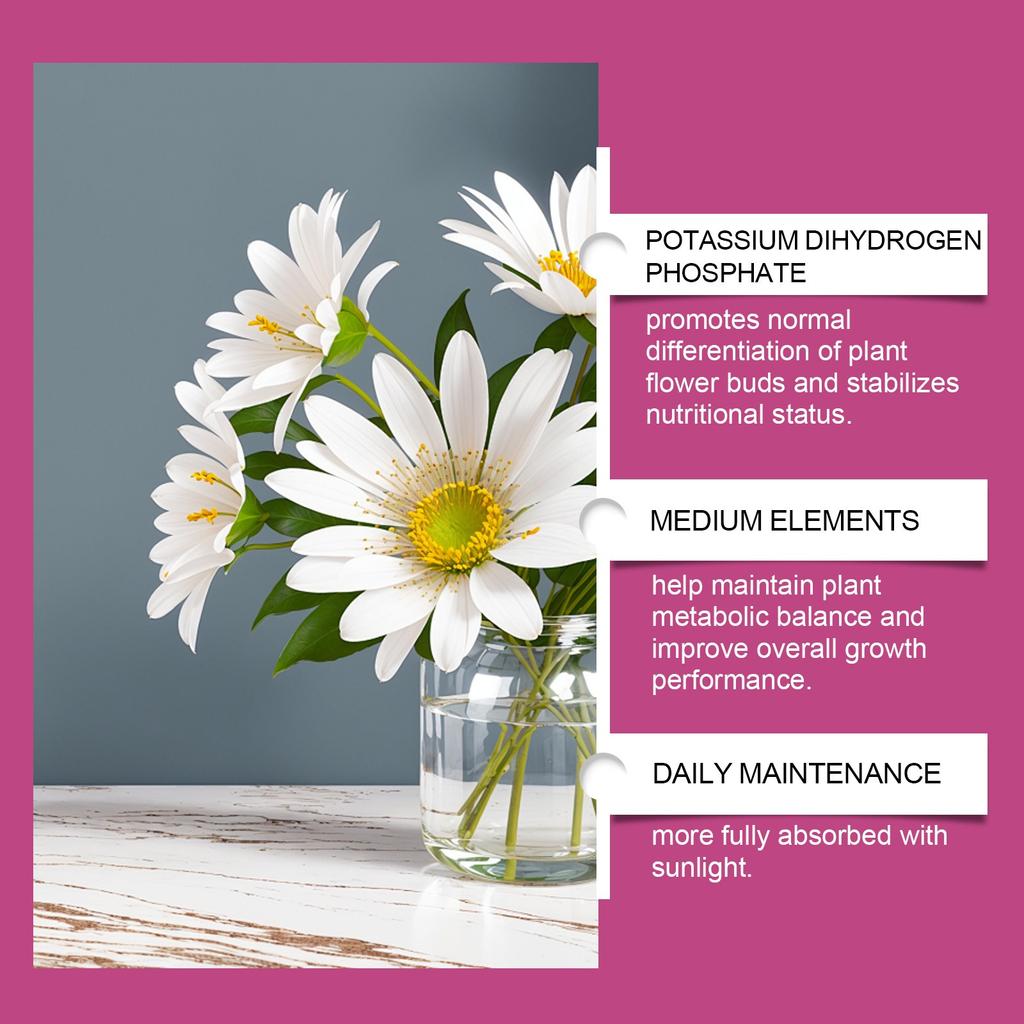 Prášek pro vylepšení květů, A Pro výživu rostlin, Dusík, Fosfor a Draslík, A Vylepšovač plodů a květů