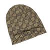 ZLIENSZUS Modern Adult Beanie Hat - Elegant Black & Golden Geometric Suitable for Streetwear, Casual Outfits, Office & Casual Attire, Minimalist with 