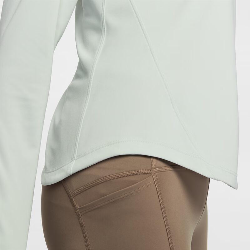 Nike Mock Neck Solid Pullover Long Sleeve T-Shirt Women Tops HV2843-034