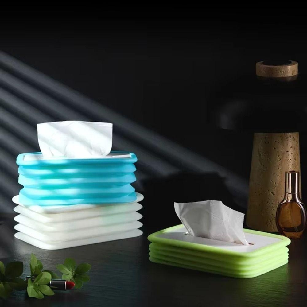 Silicone Tissue Storage Box Creative Towel Dispenser Portable Car Paper Case  Kitchen
