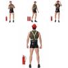 Hochwertiges Polyester-Feuerwehr-Cosplay-Kostüm für Herren