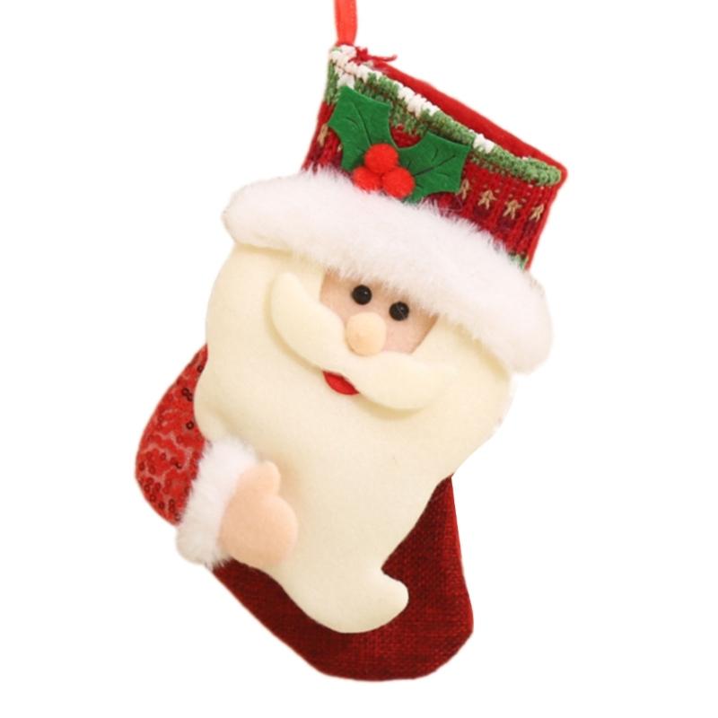 Christmas Stocking Christmas Decorations Goodie Bag Gift Fireplaces Xmases Tree Stocking Ornament for Holiday Family
