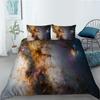 Universe Planet Series Polyester Quilt Cover Pillowcase Two or Three Piece Set Digital Printing