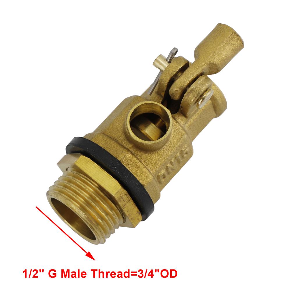 1/2" Male Thread Float Ball Valve Floating Ball Stainless Steel Water Sensor