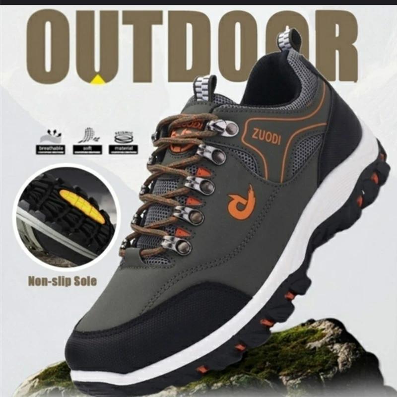 Men's Shoes Fashion Outdoors Sneakers Waterproof Platform Men Desert Comfortable Casual Shoes Zapatos Hombre Big Size 39-48