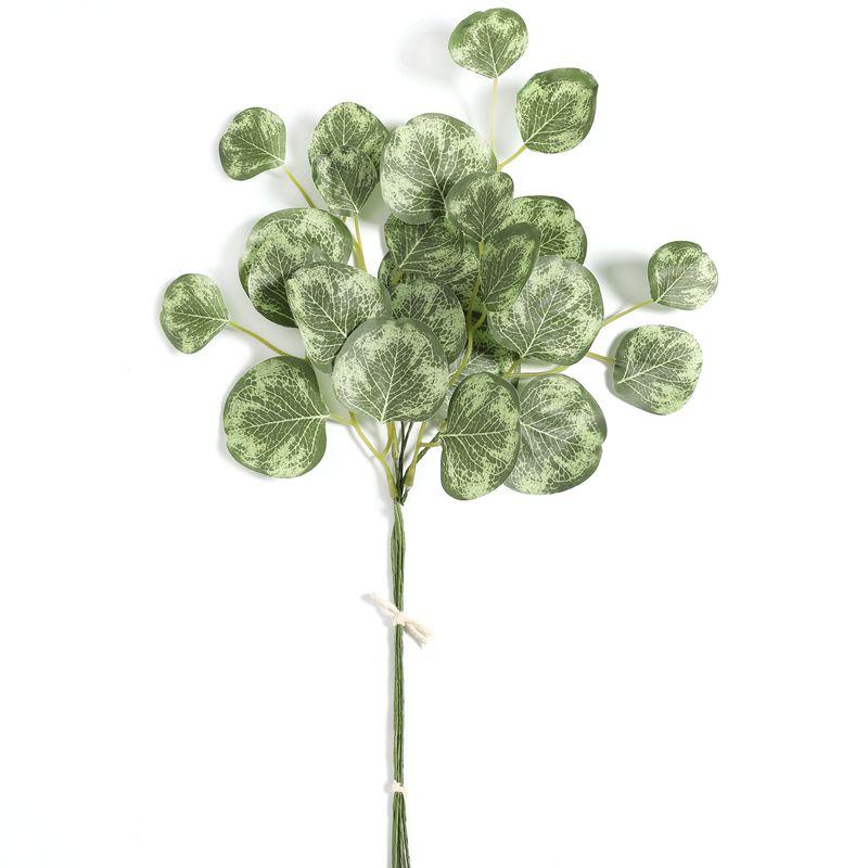 Green Artificial Leaves Plants Bouquet for Home Room Decor Garden Wedding Decoration Bridal Hand Bouquet Ornament DIY Accessory