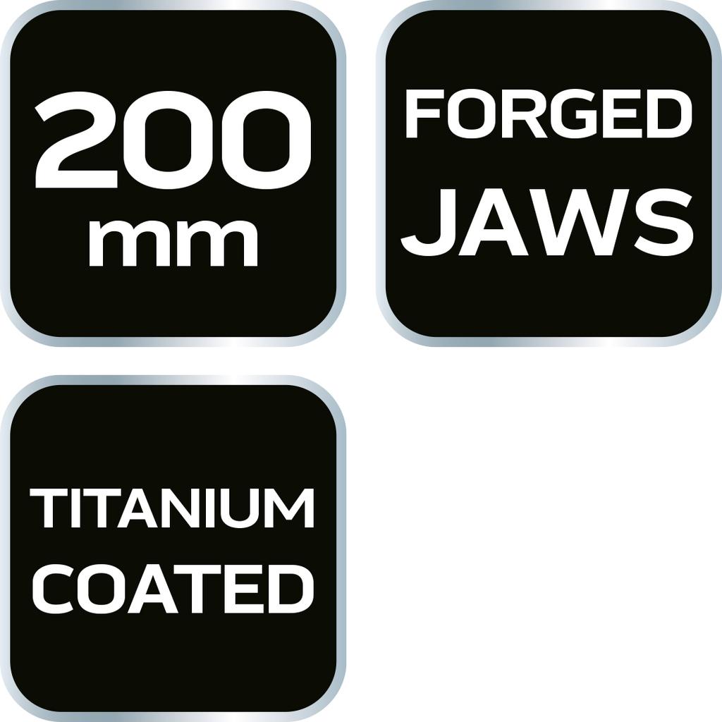 Forged scissors, titanium finish 200mm