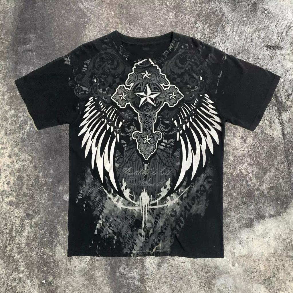 Summer Fashionable Trend Skull Graphic Men's Vintage Streetwear Round Neck T-shirt Outdoor Casual Plus Size Tees Top Women Clothing