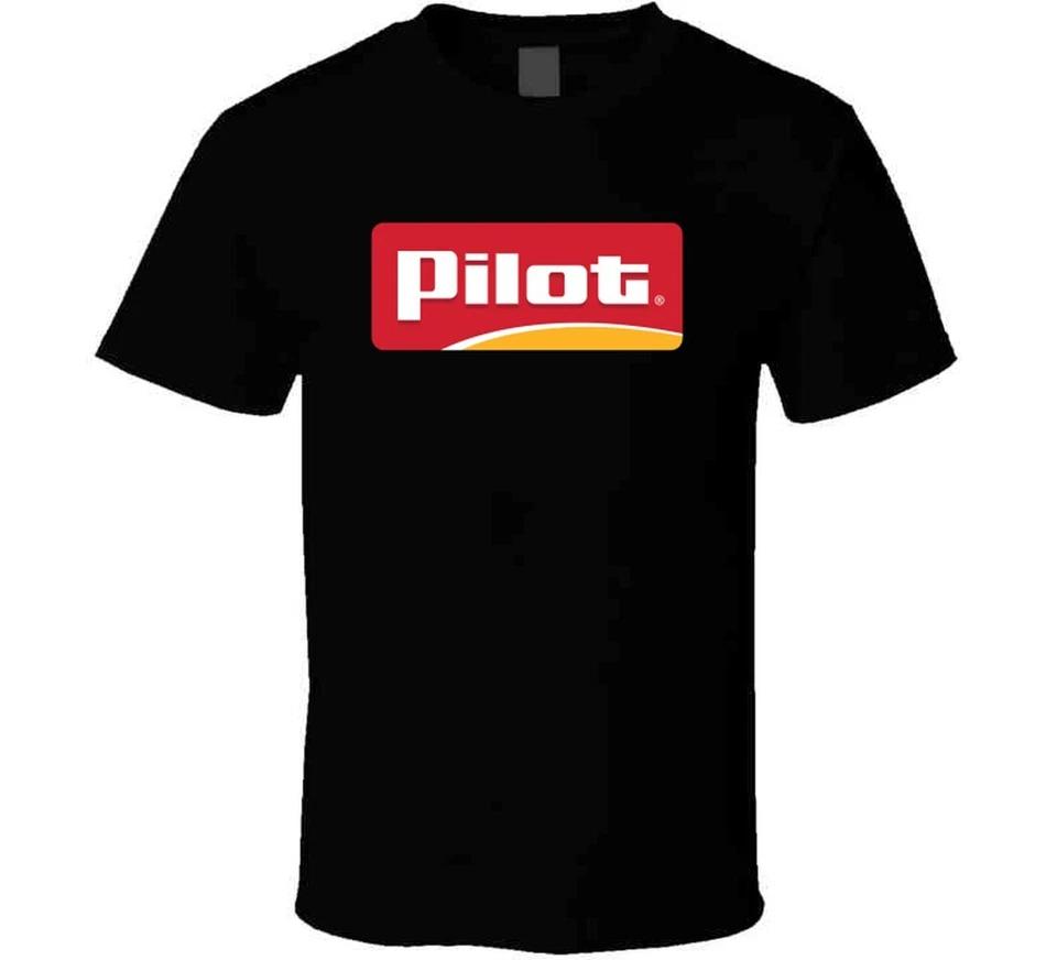 Pilot Gas Station Tee Cool Trucking Truck Driver T Shirt L