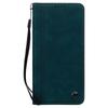 For iPhone 17 Air Case Lines Pattern Wallet Leather Phone Cover with Strap