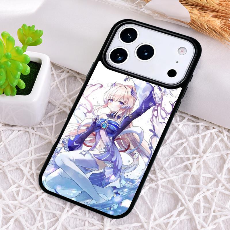 Modische Genshin Impact Sangonomiya Kokomi Handyhülle für iPhone 17 Air 16 15 11 12 14 13 Pro Max Stoßfeste Hülle