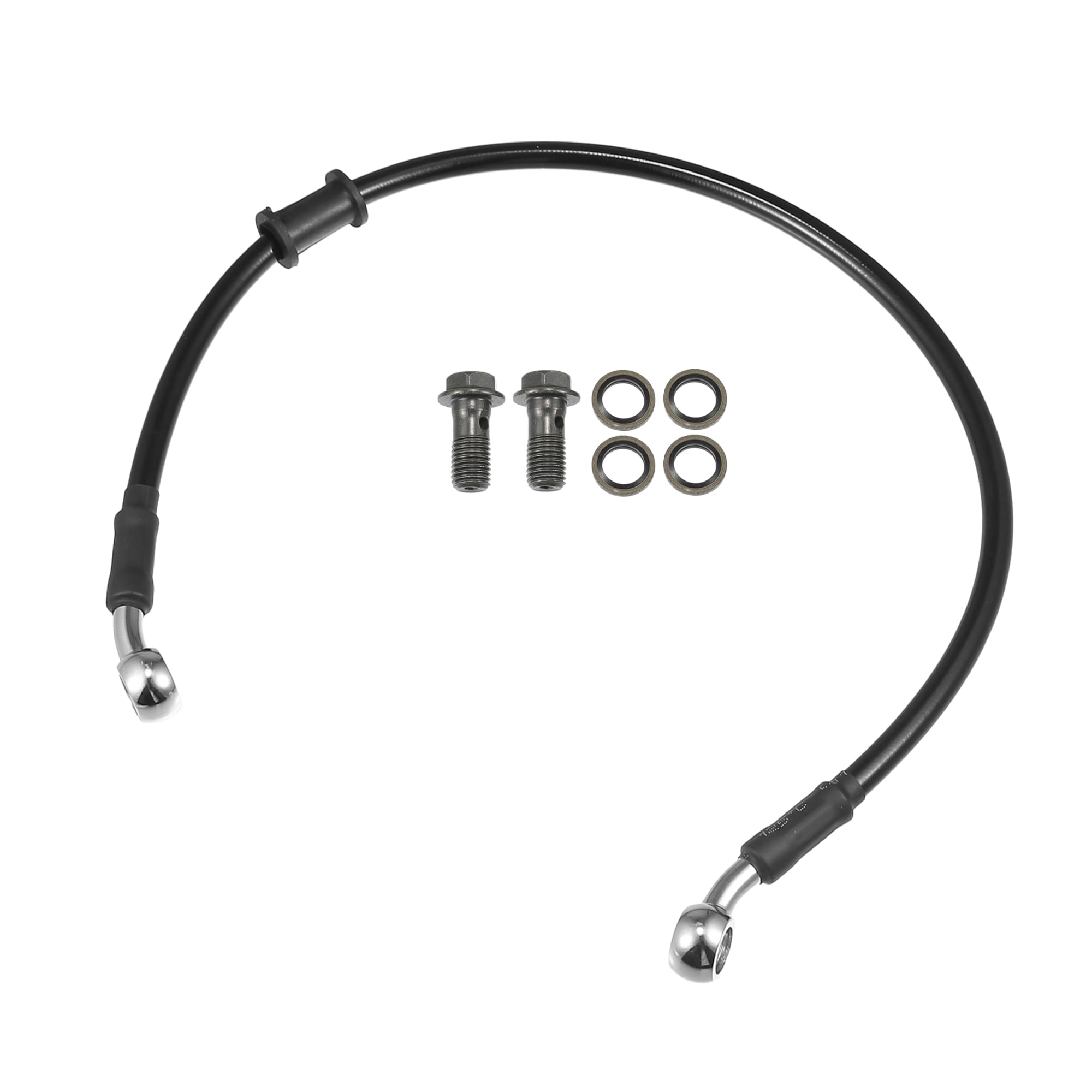 

Motoforti Универсальный тормозной шланг Мотоцикл Квадроцикл Мотокросс Гидравлическая тормозная магистраль 50cm серебряный