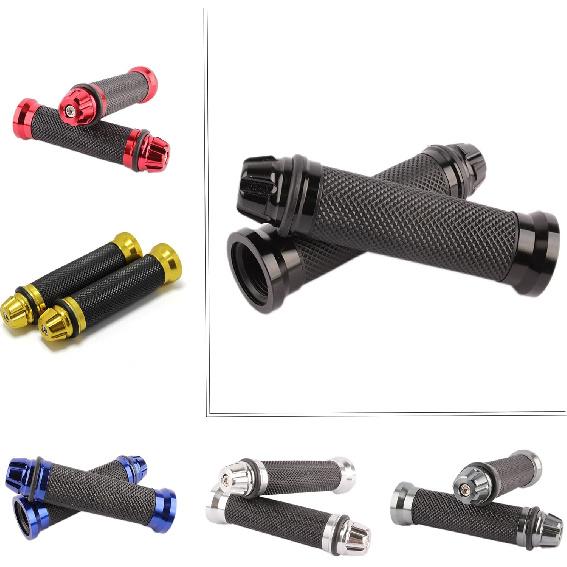 MOTORCYCLE 7/8" HAND GRIPS HANDLE BAR GEL FOR YAMAHA YZF 600 R6 Suzuki GSXR 1000(Black)