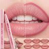 2-in-1 Lip Liner Lipstick Pen Waterproof Smudge-proof Non-stick Cup Lip Contour Pen Easy Coloring Non-fading Color Lips Makeup