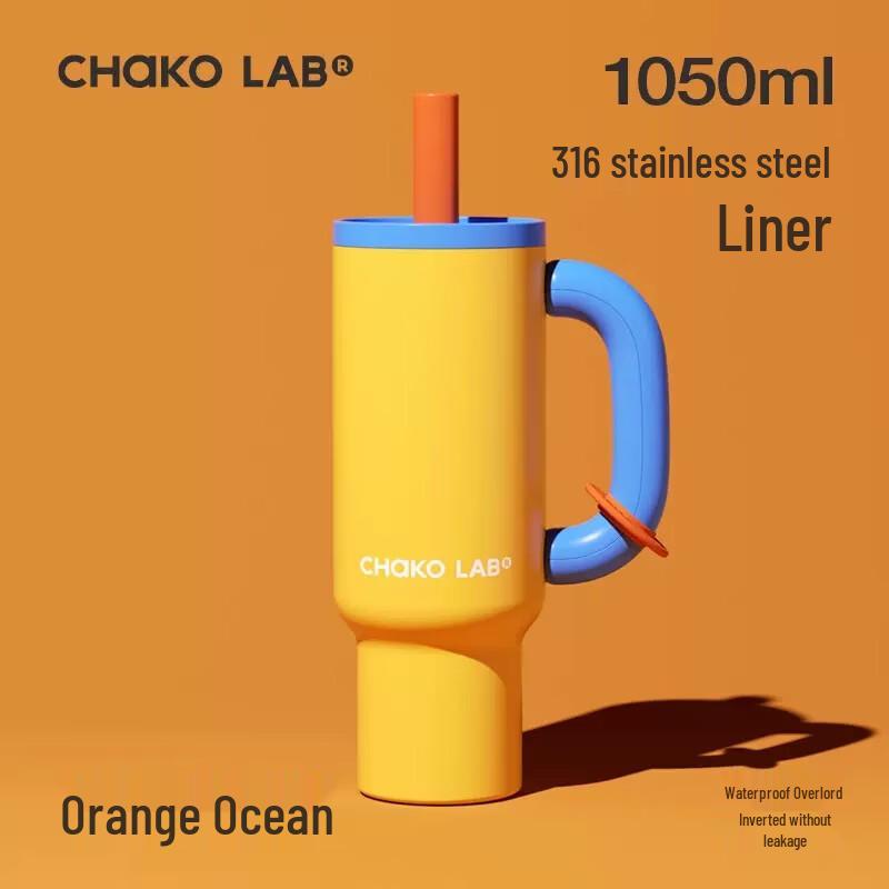 Chakolab Ocean Orange 1050ml Shaped Tumbler