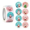 500pcs/roll Round Adhesive Christmas Stickers Merry Christmas Labels Sticker Small Business Package Box Stickers Decor