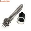 Lujinxun Heating Element With Probe / Ground Screw DN32 1 1/4" BSP Thread 3U Tubular Electrical Immersion Heater 3/4.5/6/9/12KW