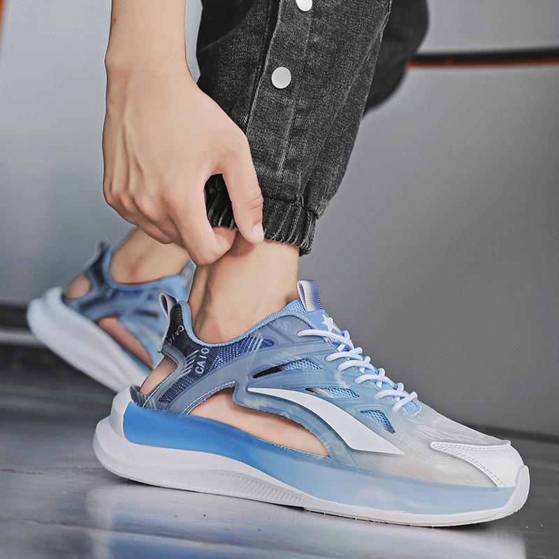 Men Sport Sandals Summer Women Beach Shoes White School Students Mesh Running Sneakers Couple Shoes Breathable Large Size