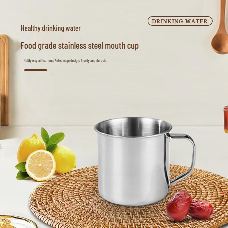 Jiwanggu 304 Stainless Steel Food Grade Mugs (10-Pack)