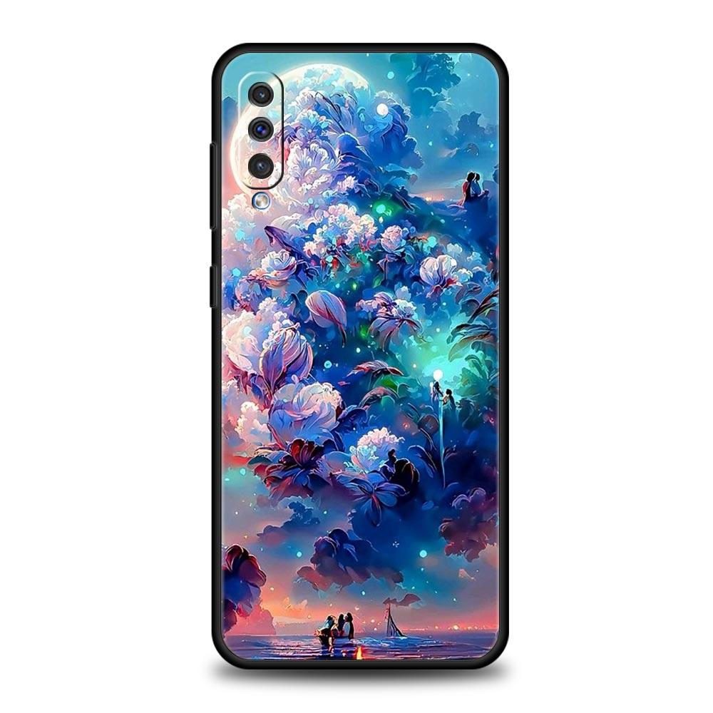 Anime Girl Art Scenery Phone Case For Samsung Galaxy A12 A32 A50 A70 A20E A20S A10 A10S A22 A30 A40 A42 A52 5G A02S A04s Cover