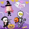 1/4 Pcs Halloween Balloon Set, Including Witch, Skull, Pumpkin, Ghost Balloons, Suitable for Halloween Party Decoration