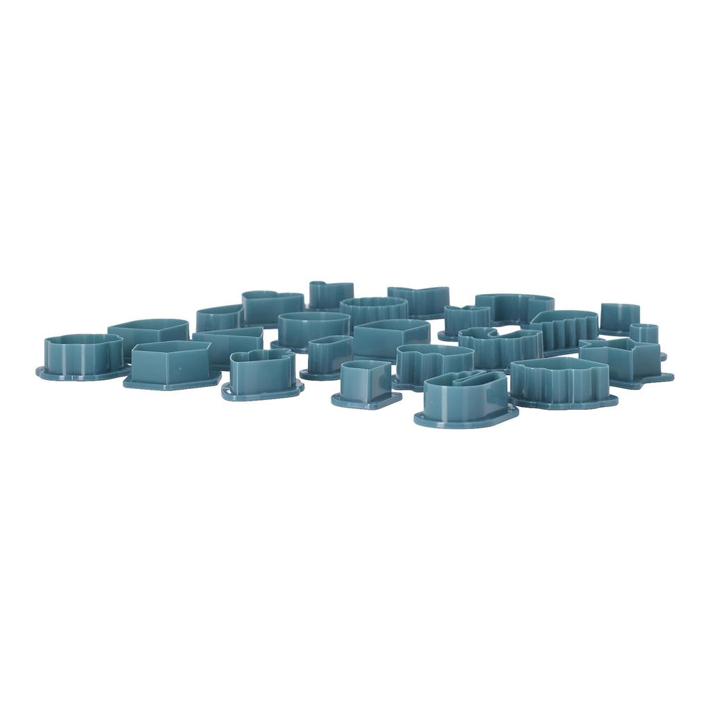 142 Pcs Dark Blue Polymer Clay Cutters Set Plastic Polymer Clay Cutter Tools DIY Clay Jewelry