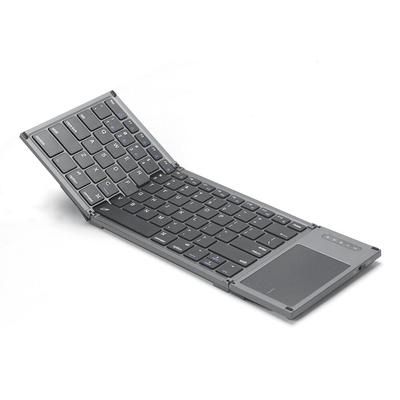 Tastatură pliabilă Tastatură pliabilă fără fir multifuncțională 78 de taste Touchpad Tastatură reîncărcabilă pentru IOS Android Windows
