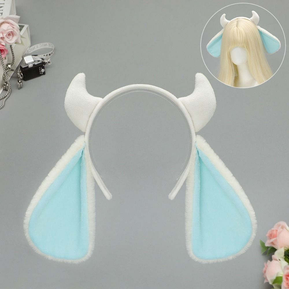 Furry Sheep Ears Headband Kawaii Animal Cosplay Headwear Lolita Plush Hair Hoop  Stage Performances