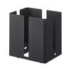 News Rack with Casters Tower Black Newspaper Magazine Storage Newspaper Stocker Yamazaki Jitsugyo Stylish Scandinavian Simple