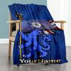Chelsea Customize Text Blanket Lightweight Customizable Blanket Warmthful Decor Perfect for Seaside Bed Office Office Chair Four Seasons Universal