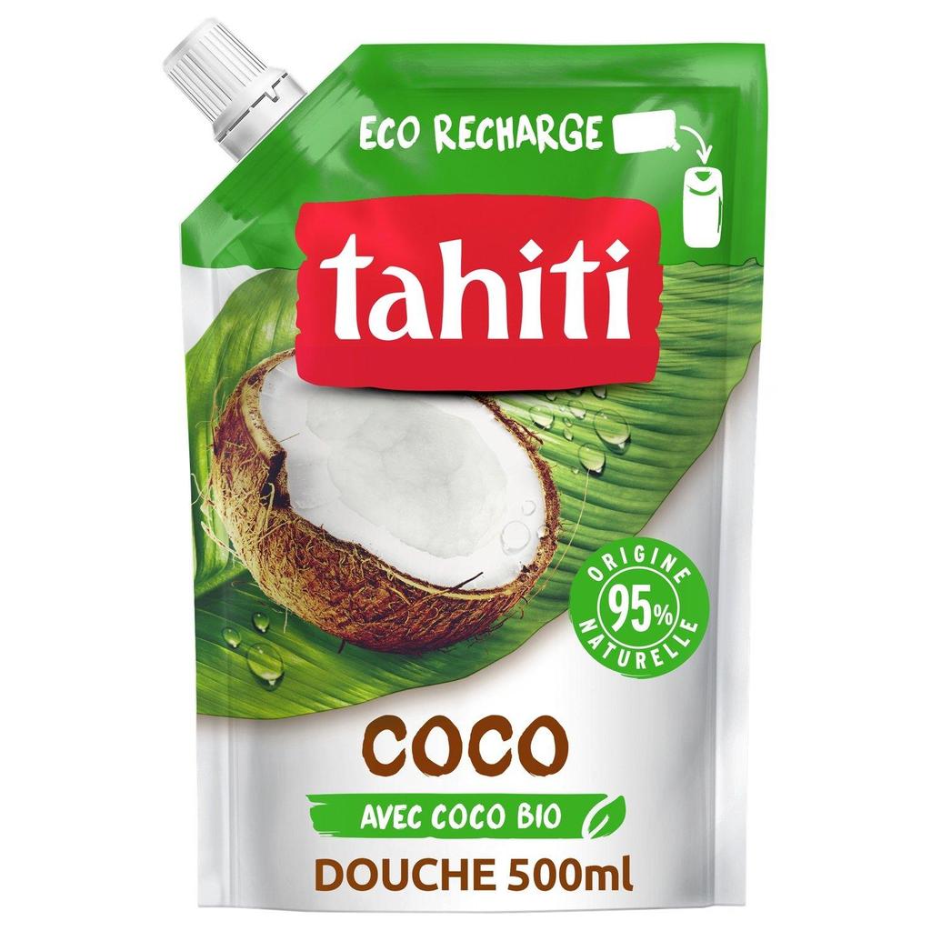 Coconut Shower Gel Refill 500ml - TAHITI (Pack of 6 Pcs.)
