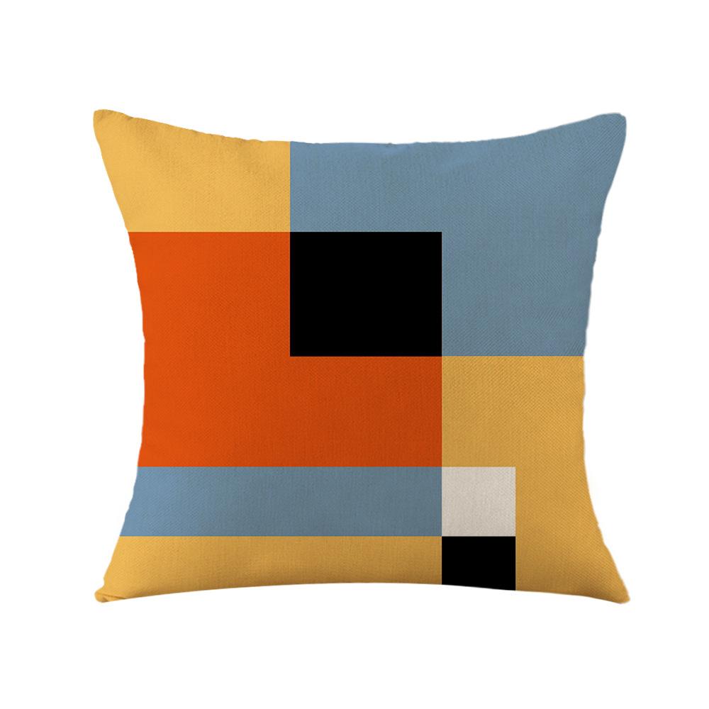 Geometrischer roter Kissenbezug Büro Kissen Sofa Kissen Bettseite Rückenlehne Kissenbezug