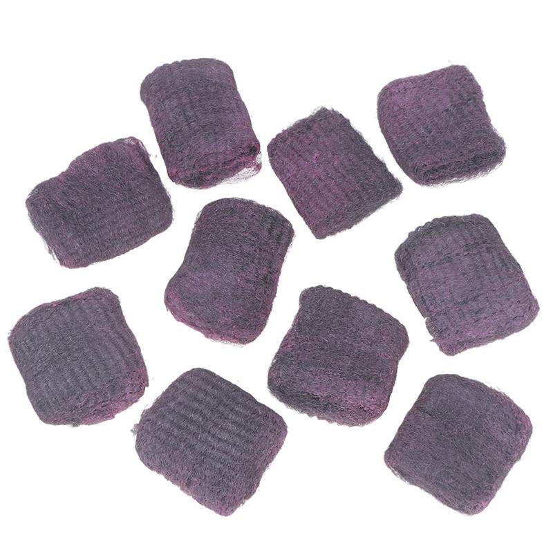 10Pcs Steel Wool Pads Rich Foam Utensil Cleaning Scrubber Scouring Pads Reusable Pre-Soaped Pad For Household Kitchen Cleaning
