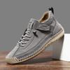 Hand-stitched Women's Shoes Men's Shoes Couple Shoes Autumn and Winter Flat-soled Single Shoes Casual Shoes Martin Boots