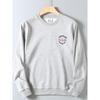 Men's Autumn Sweatshirt with Fish Scale Embroidery, Heavy Wash, and Long Sleeves, Suitable for Sports and Casual Wear