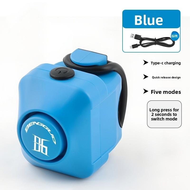 

Bicycle Electronic Bell With Abs Material For Mountain And Fixed Gear Cycling Enthusiasts синій