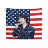 Durable American Flag Printed Kpop Concert Art Banner Stylish Wall Decor for Dorm Man Cave Outdoor Party Fan Gift