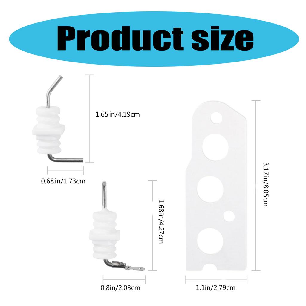 Easy Installation Flame Rod Electrode Set Ignition Electrode Replacement Part Set Suitable for Water Heater Models