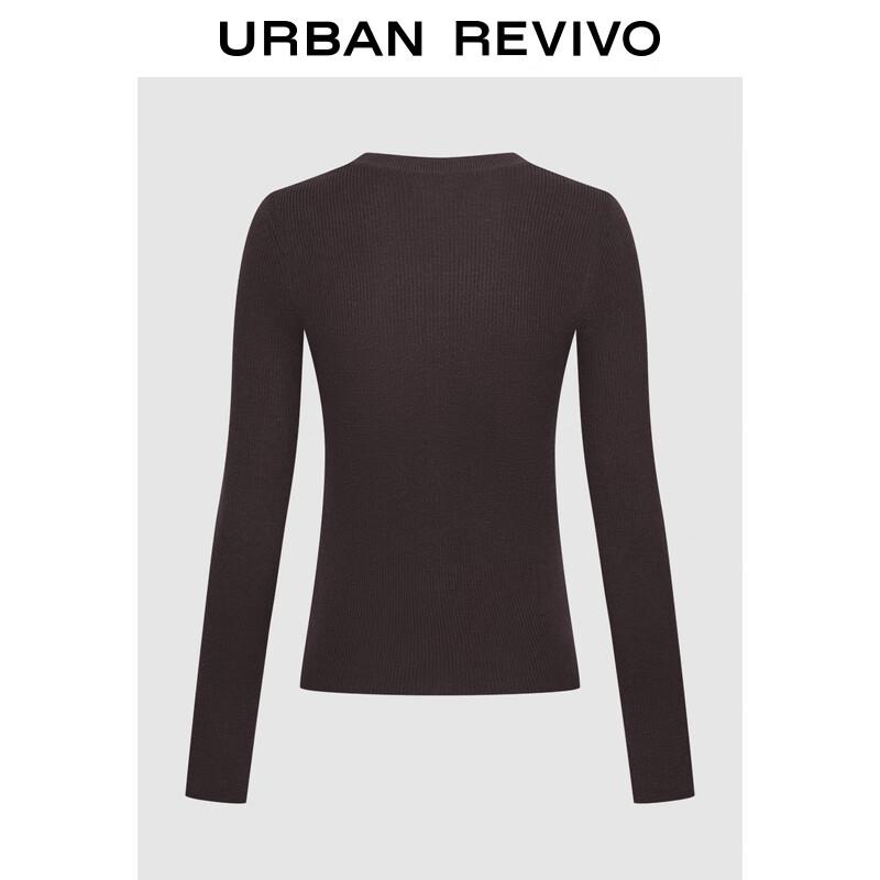 UR Women's Ribbed Knit Long-Sleeve Sweater
