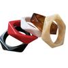 Europe American Style Irregular Wide Bracelet Smudging Retro Hand Ring Vintage Resin Bangle  Women