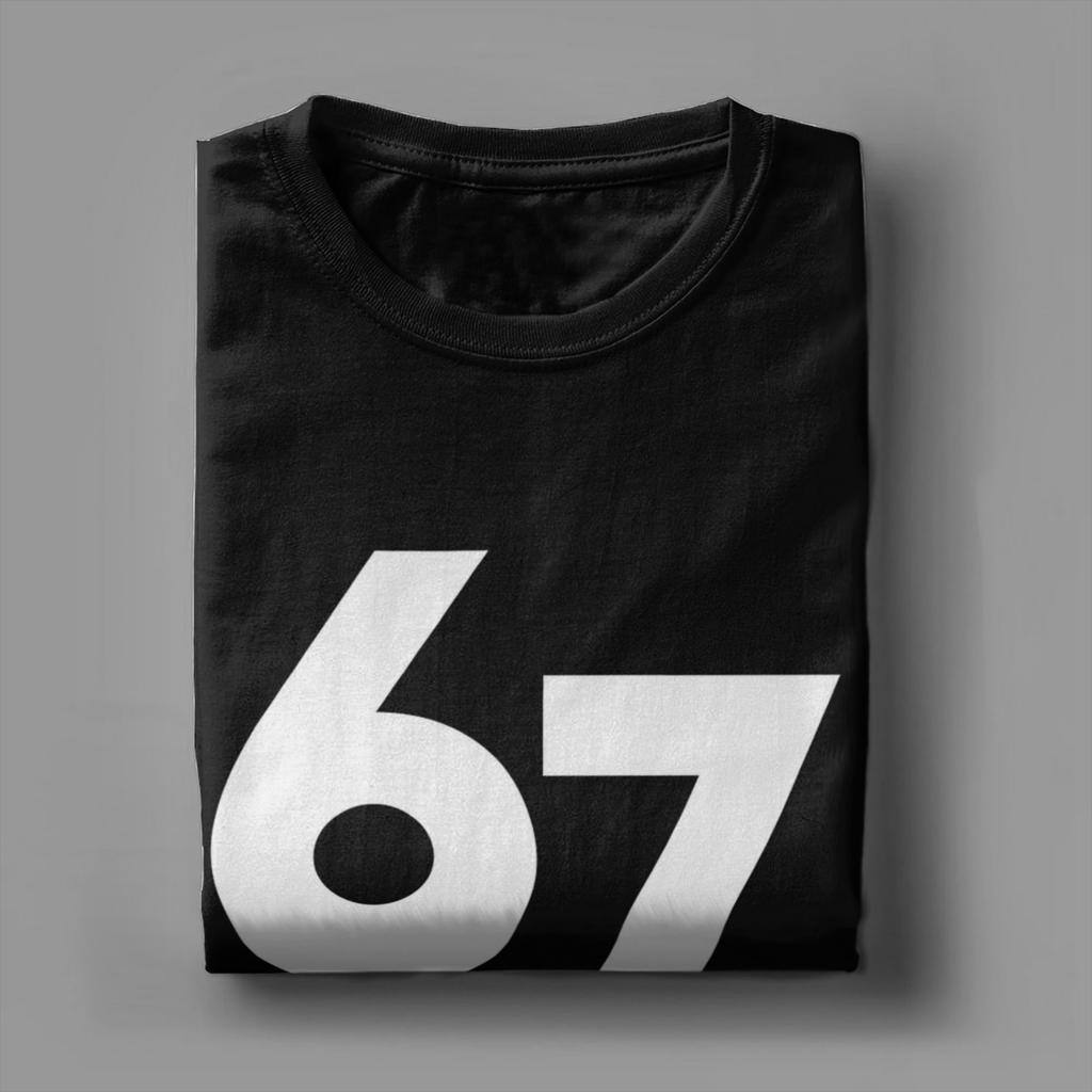 Humor 6 7 Christmas Six Seven Meme T-Shirts Men O Neck 100% Cotton T Shirts  Short Sleeve Tee Shirt Gift Clothing