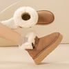 Snow Boots New Thick-soled Fluffy Short Boots Medium Tube Bread Cotton Shoes In Autumn and Winter